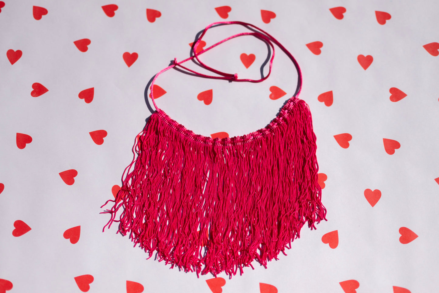 Collar perro flecos rosa